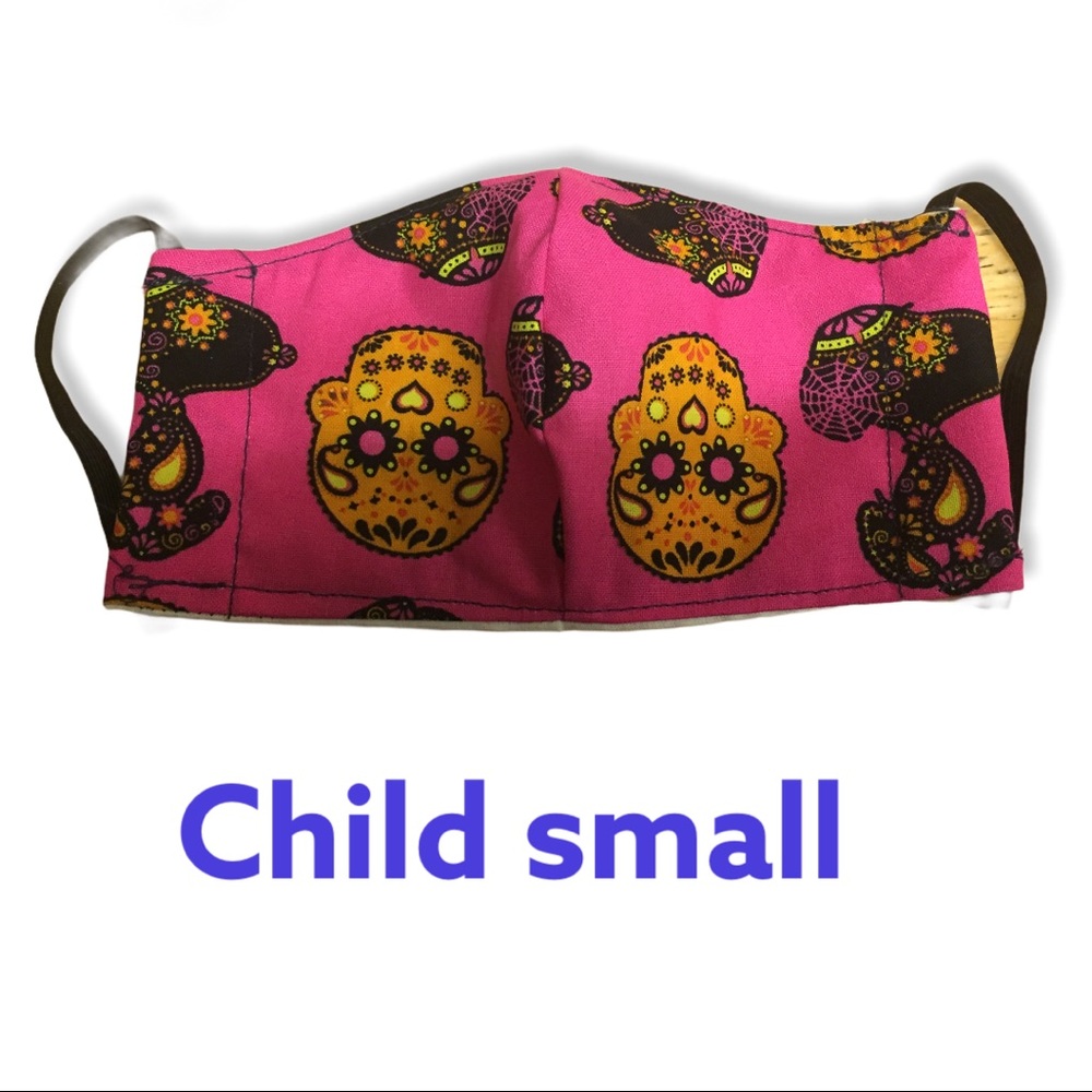 Snoopy sugar skull child small cotton mask